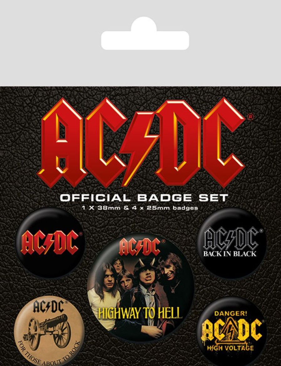 Pyramid | Ac/Dc - Pack De 5 Badges