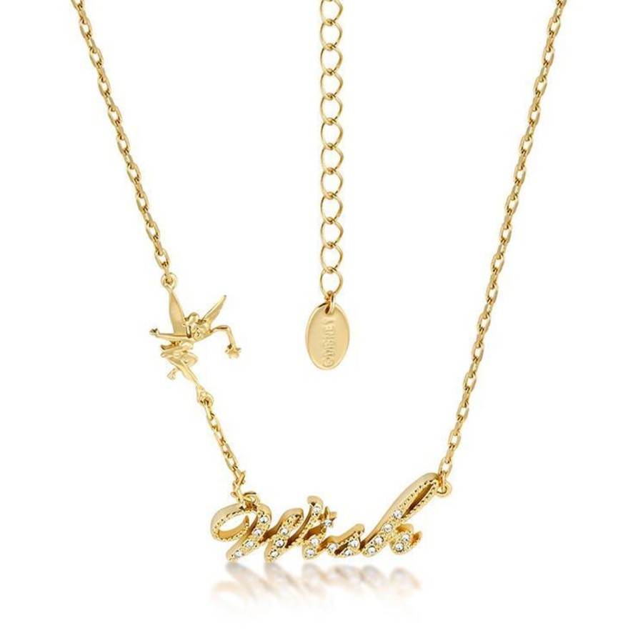 Couture Kingdom | Disney Tinker Bell - Wish Crystal Necklace 'Gold Plated'