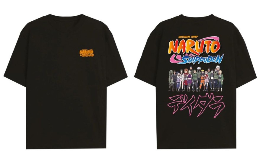 Cotton Division | Naruto Shippuden - Personnages Konoha - T-Shirt Oversize Homme (Xs)