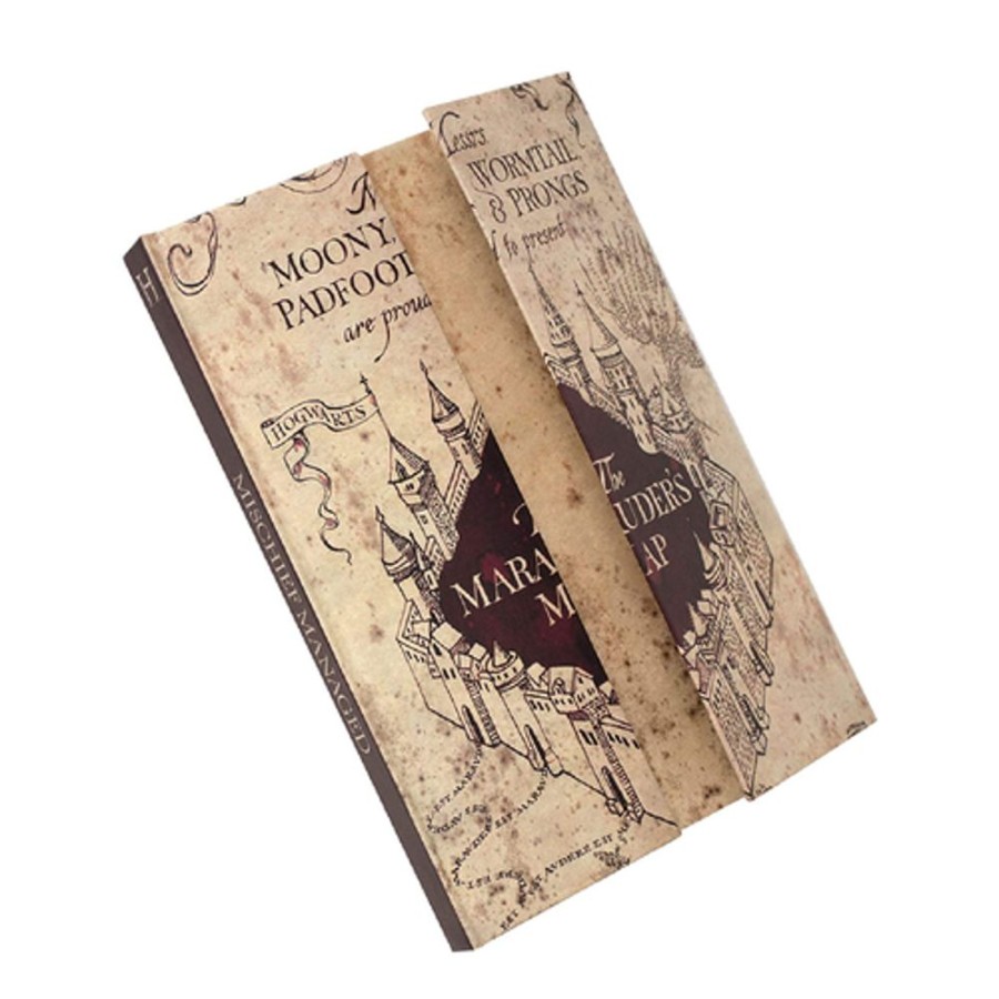 Blue Sky | Harry Potter - Carte Du Maraudeur - Cahier A5 A Ouverture Magnetique