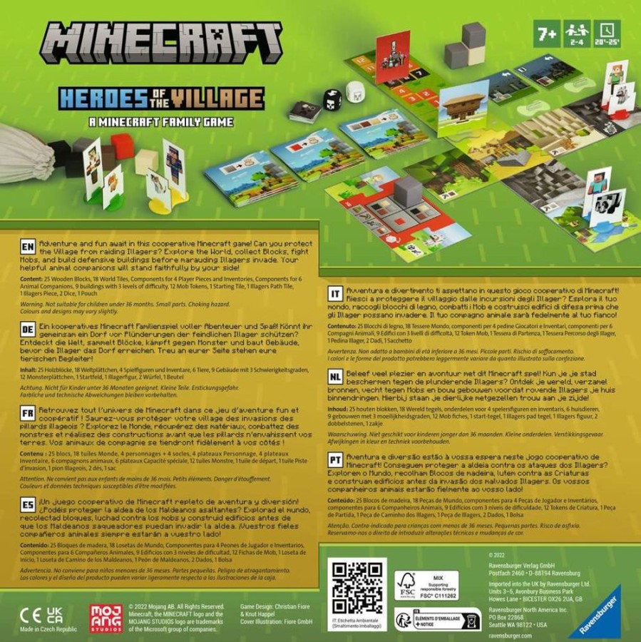 Ravensburger | Minecraft - Jds - Heroes Of Thr Village (Vers. En/De/Fr/Es/It/Nl/Pt)