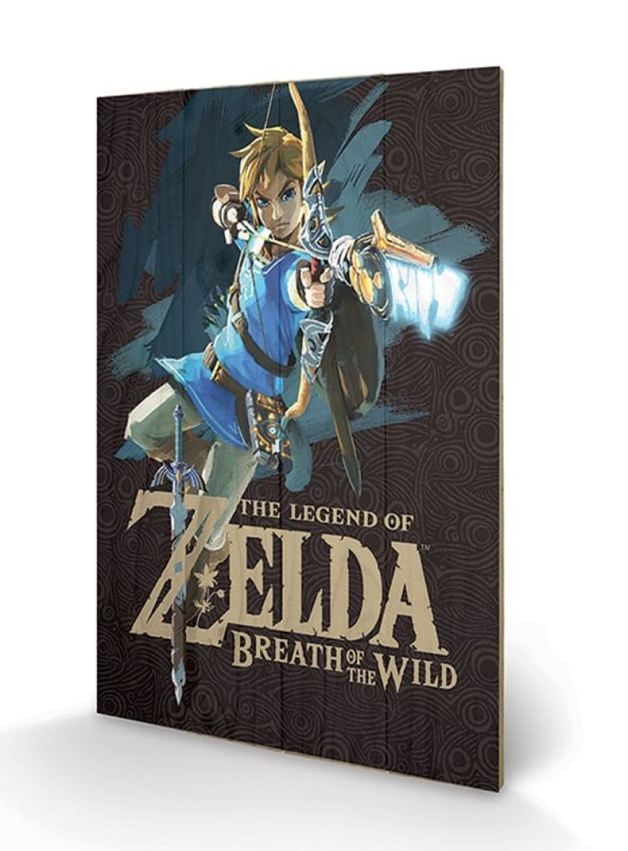 Pyramid | Zelda Breath Of The Wild - Game Cover - Impression Sur Bois 40X59Cm