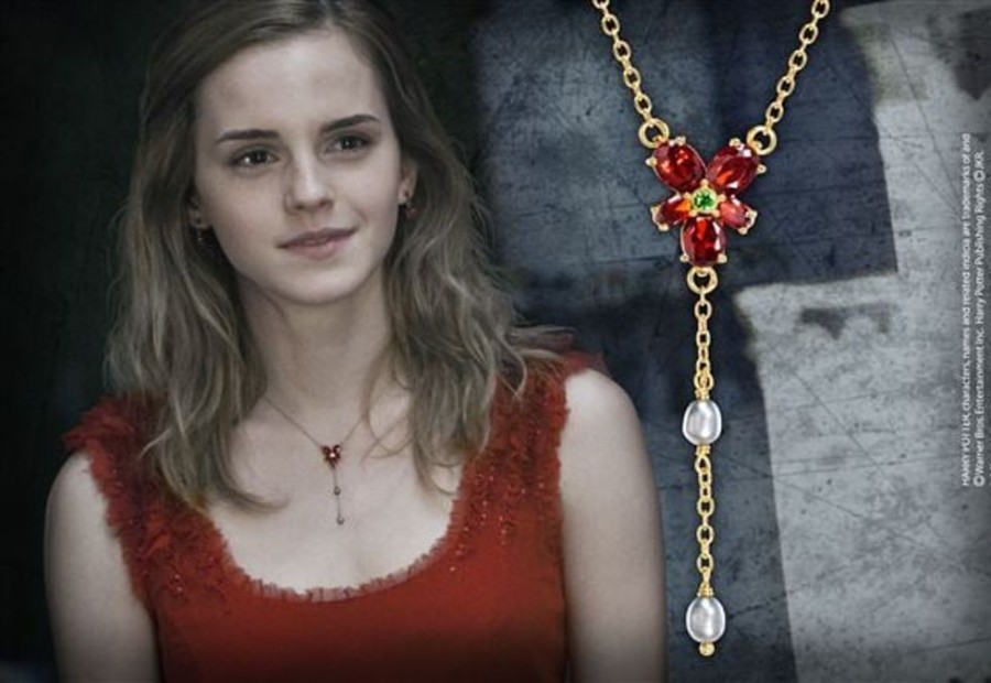 Noble Collection | Harry Potter - Collier Cristal Rouge D'Hermione