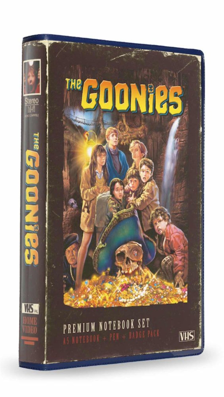 SD Toys | Les Goonies - Set Vhs - Set Papeterie (Cahier, Badges Et Stylo)