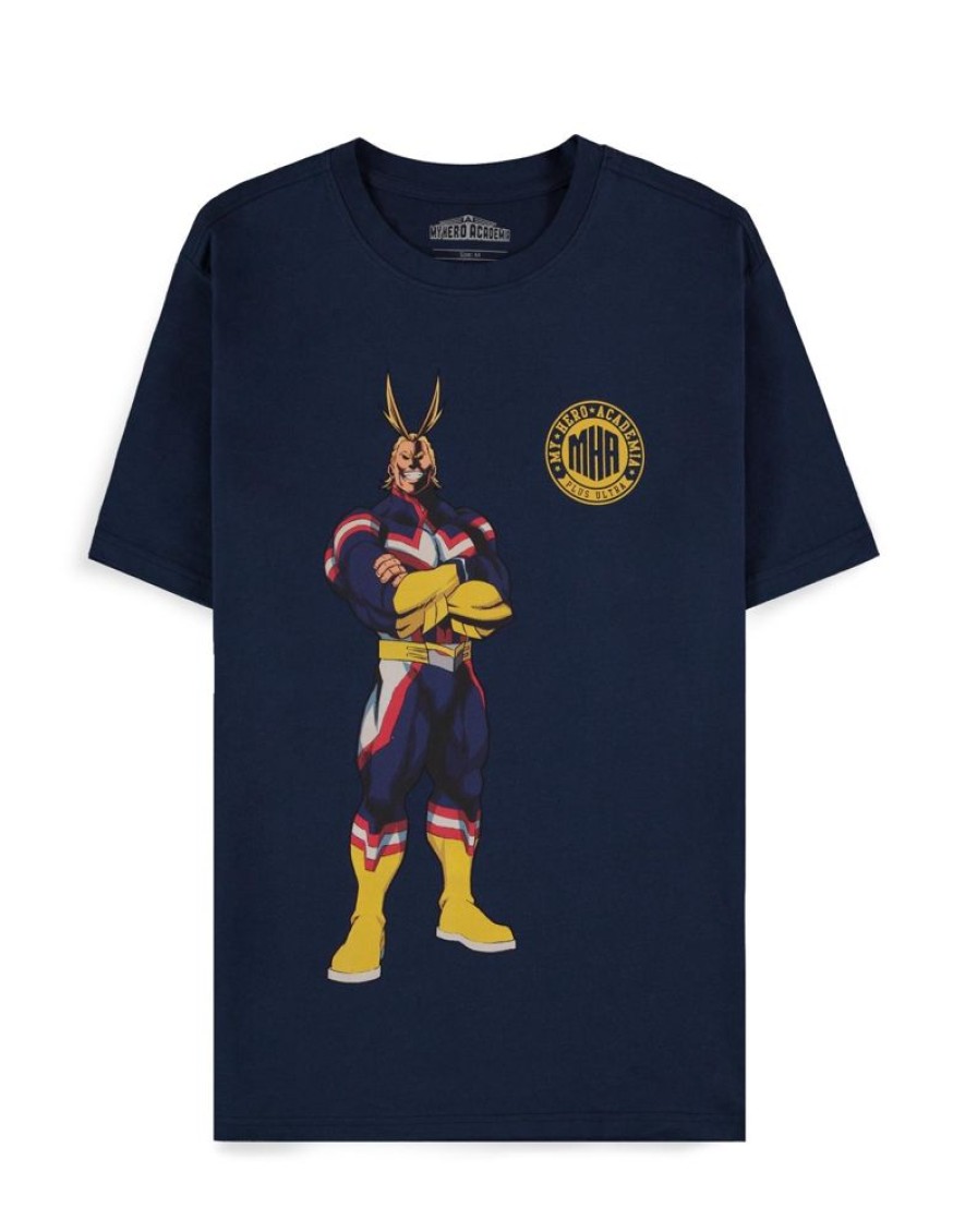 Difuzed | My Hero Academia - Navy All Might Quote - T-Shirt Homme (Xs)