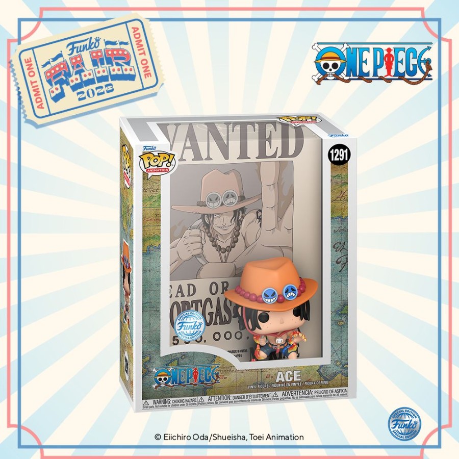 Funko | One Piece - Pop Display Case - Ace (Wanted Poster)