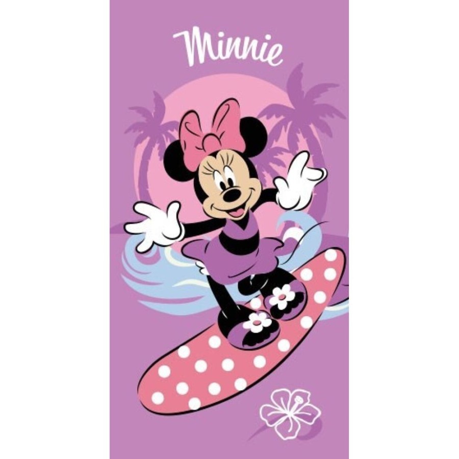 AyMax | Disney - Minnie Surf - Serviette De Plage 100% Polyester 70X140Cm