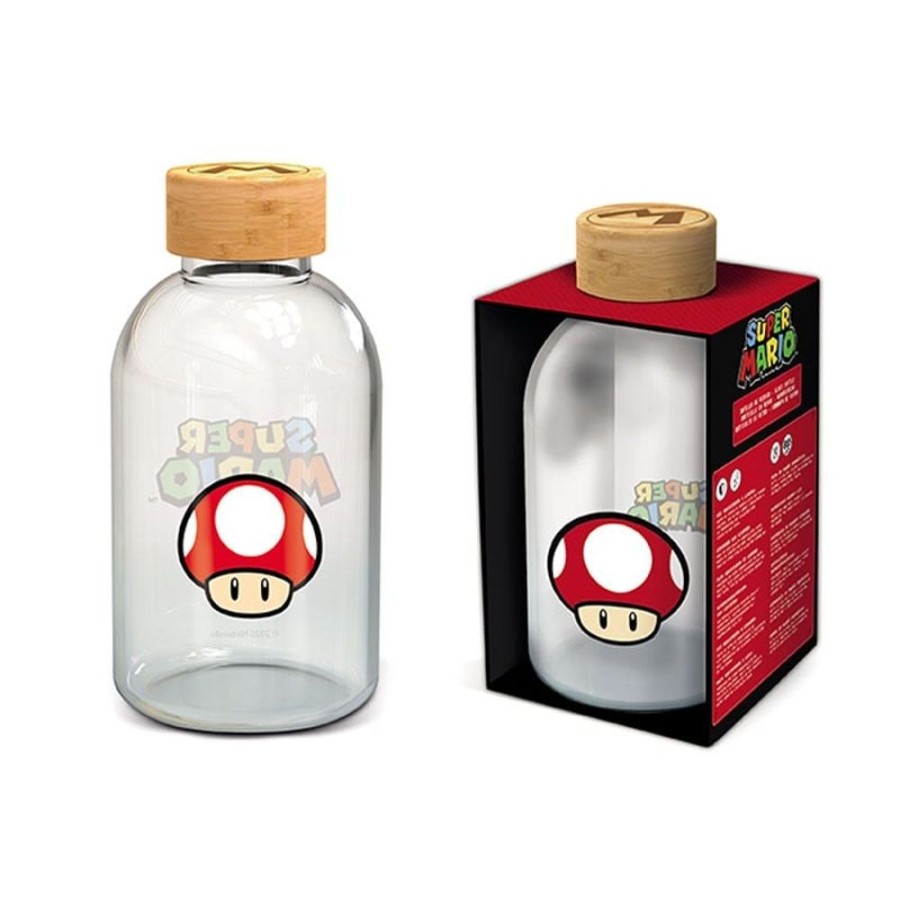 Stor | Super Mario - Bouteille En Verre - Petit Format 620Ml