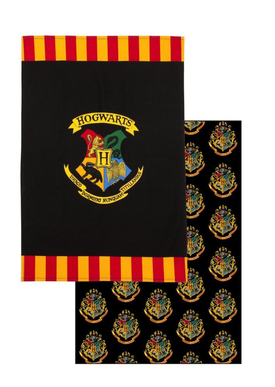 Groovy | Harry Potter - Poudlard - Pack De 2 Torchons / Essuies