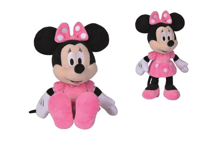 Simba Toys | Disney - Peluche Minnie Robe Rose - 25Cm