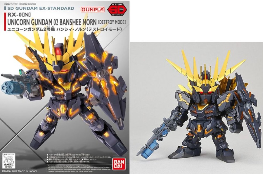 Bandai Model Kit | Gundam -Ex-Standard 015 Unicorn 02 Banshee Norn (Destroy M.)-Model Kit