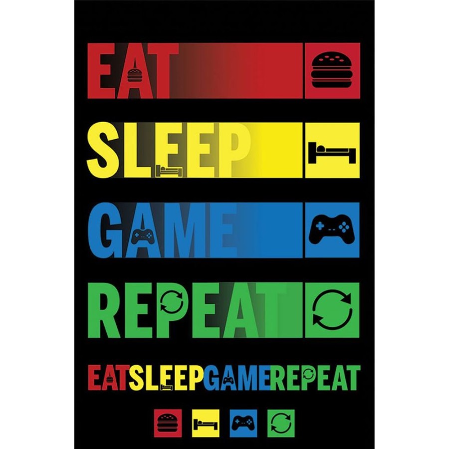 Pyramid | Divers - Eat Sleep Repeat - Poster 61 X 91Cm