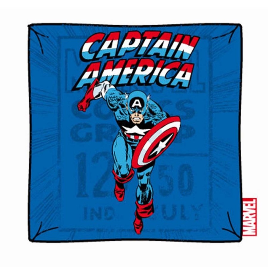 Cotton Division | Marvel - Housse Pour Coussin - Captain America Running ( 40 X 40 )