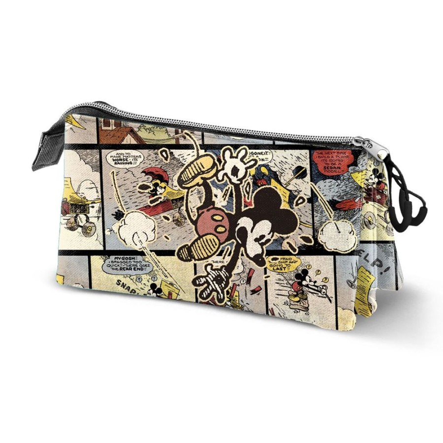 Karactermania | Mickey - Comics - Trousse Triple '23X11X7Cm'