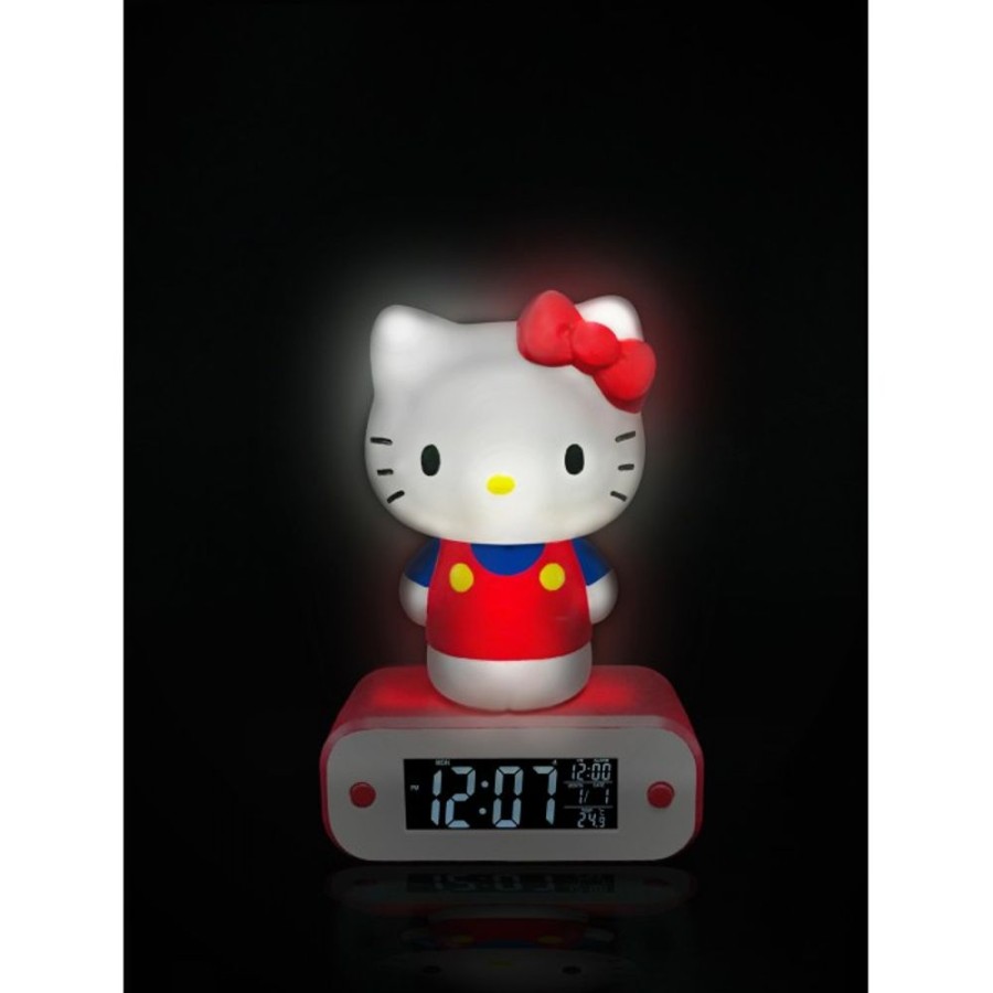 Teknofun | Hello Kitty - Reveil Avec Lampe Led - 17Cm