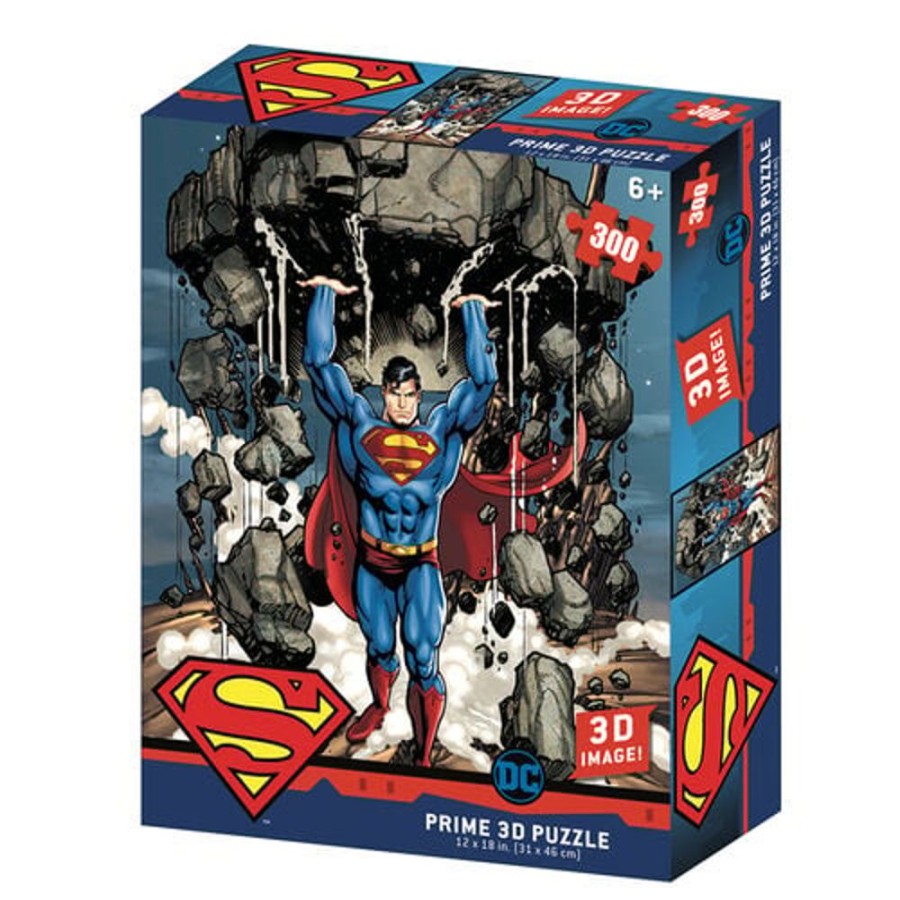 Prime 3D | Superman - Super Strength - Puzzle Lenticulaire 3D 300P '46X31Cm'