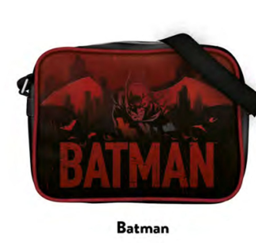 HMB | Batman - Rouge - Sac Retro 34 X 24.5Cm