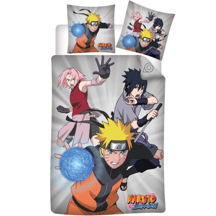 AyMax | Naruto Shippuden - Trio - Parure De Lit 140X200Cm - '100% Polyester'