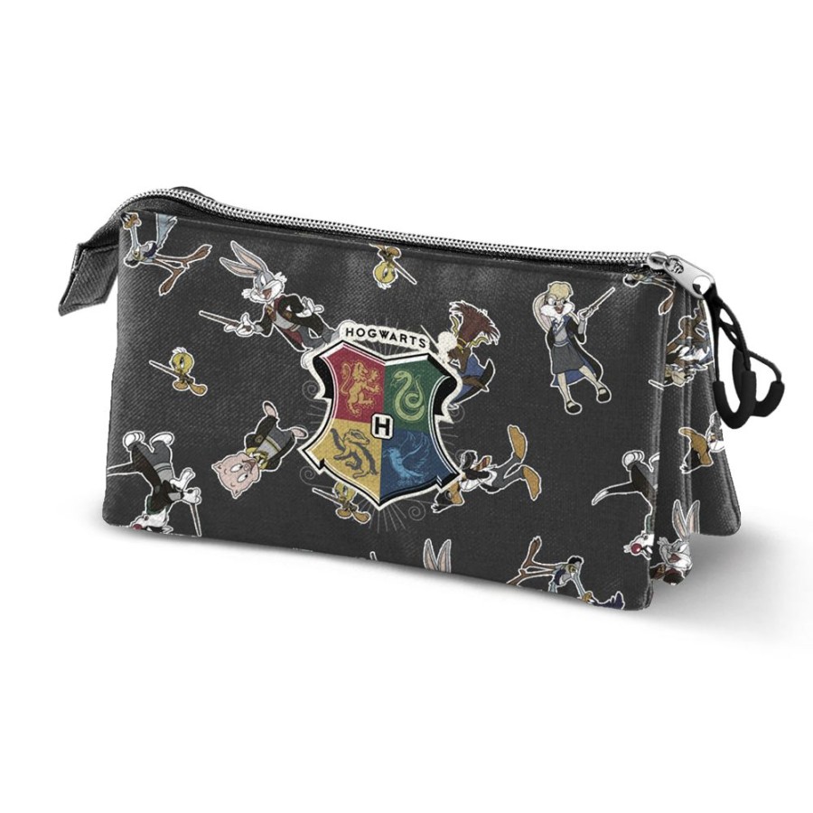 Karactermania | Looney Tunes A Poudlard - Trousse Triple '23X11X7Cm'