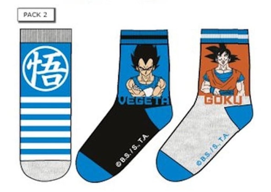 DRAGON BALL | Dragon Ball - Pack De 3 Chausettes Vegeta/Goku (T27/30)