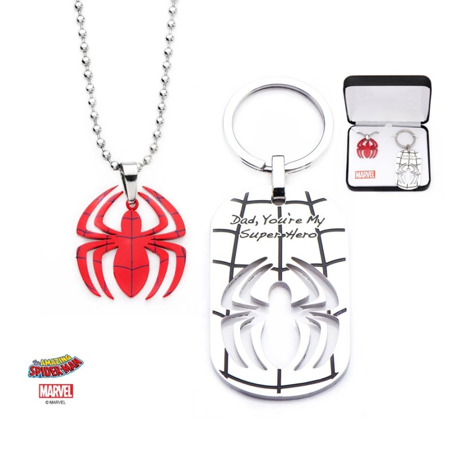 S1 Studio | Marvel - Spider-Man Jewelry Set 'Dad, You'Re My Superhero'