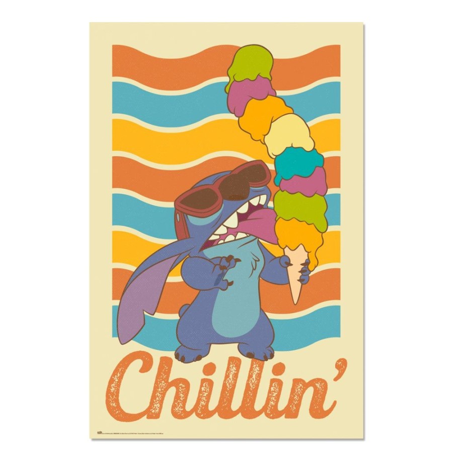 Grupo Erik | Stitch - Chillin'S - Poster 61X91Cm