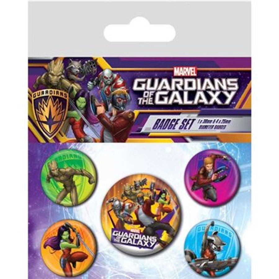 Pyramid | Les Gardiens De La Galaxie - Personnages - Pack 5 Badges