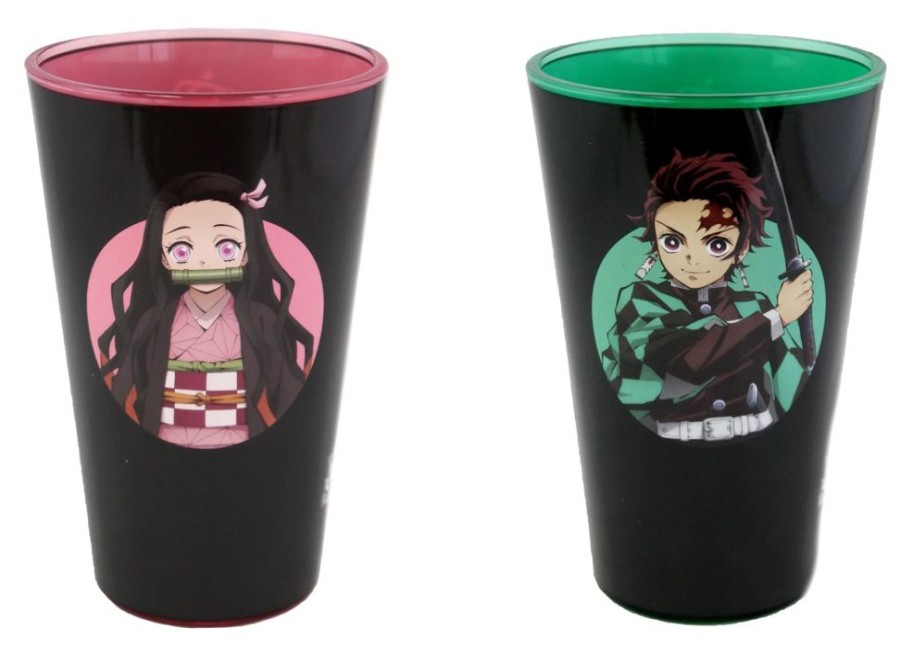 Just Funky | Demon Slayer - Tanjiro & Nezuko - 2 Xxl Pint Glass 473Ml