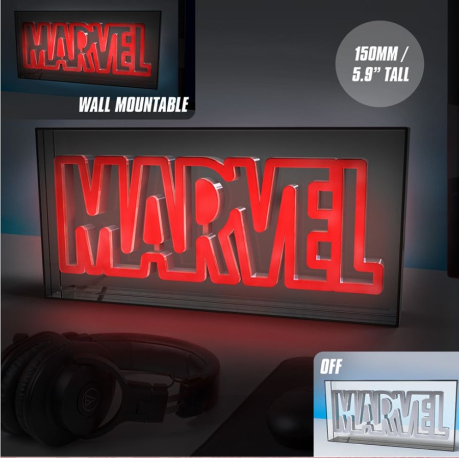 Paladone | Marvel - Logo - Lampe Led Neon 15.5X30.5Cm