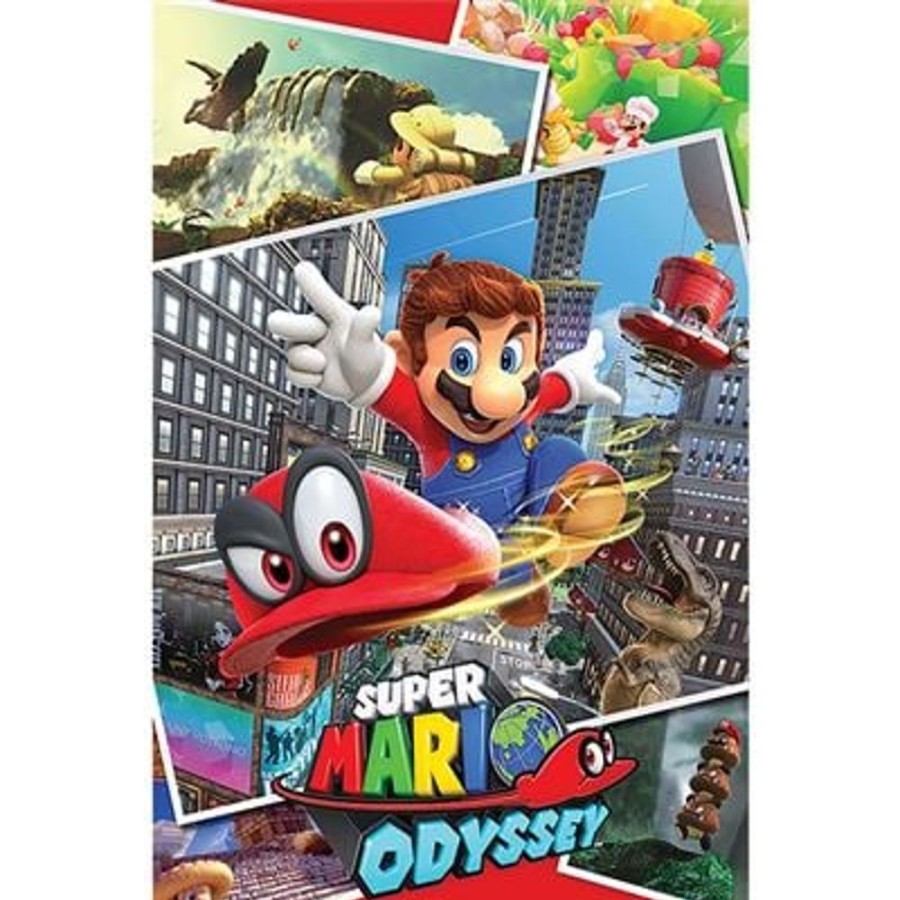 Pyramid | Super Mario Odyssey - Collage - Poster 61 X 91Cm