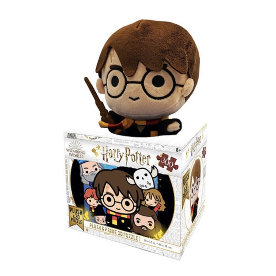 Prime 3D | Harry Potter - Puzzle Lenticulaire 3D 300P '31X23Cm' & Peluche Harry