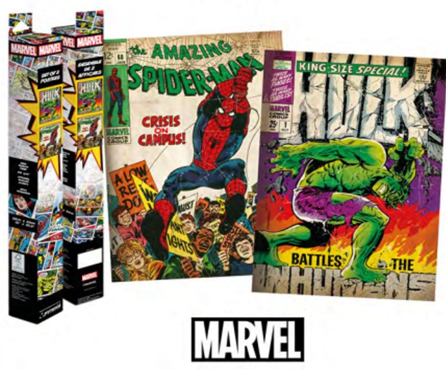 Pyramid | Marvel - Spider-Man & Hulk - Set 2 Posters 52 X 38Cm