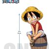 Teknofun | One Piece - Luffy Sur Tonneau - Figurine Lumineuse - 20 Cm