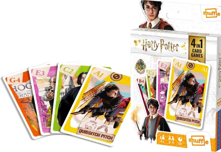 Cartamundi | Harry Potter - Jeu De Cartes 4 En 1