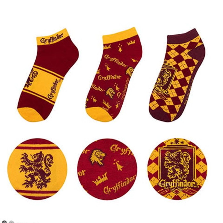 Cinereplicas | Harry Potter - Gryffondor - Lot De 3 Paires De Chaussettes