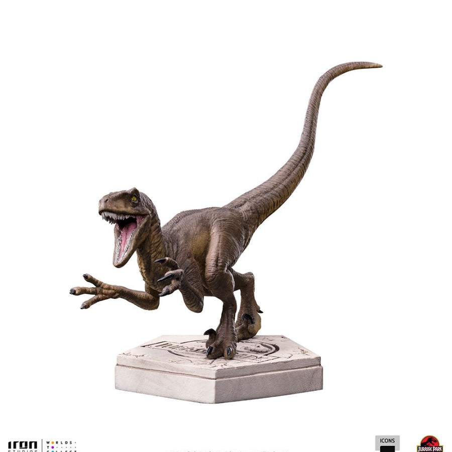 Iron Studios | Jurassic Park - Velociraptor A - Statuette Icons 9 X 12,5 X 10Cm