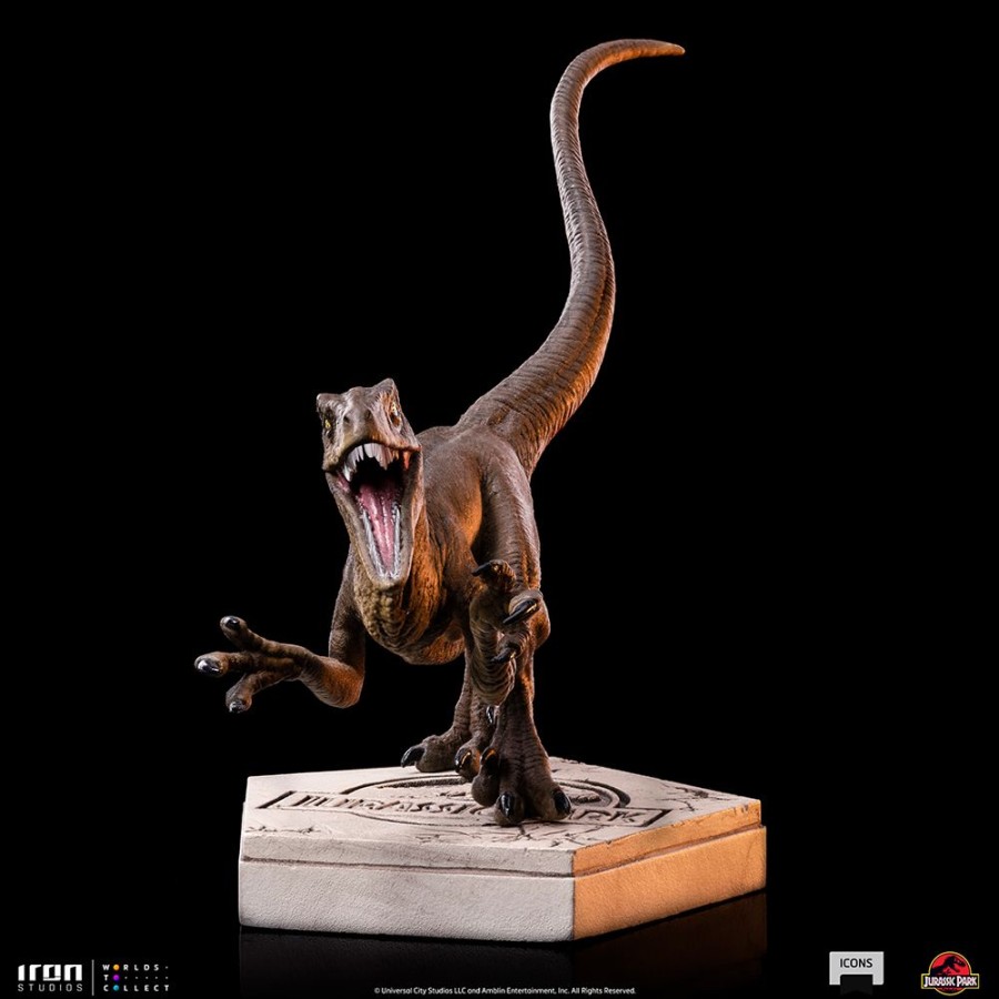 Iron Studios | Jurassic Park - Velociraptor A - Statuette Icons 9 X 12,5 X 10Cm