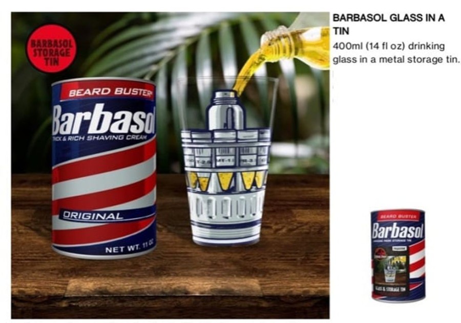 Paladone | Jurassic Park - Barbasol - Verre Dans Une Boite Metal - 400Ml