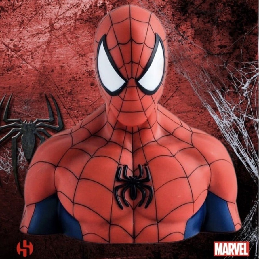 Semic | Marvel - Tirelire Boite Blister - Spider-Man Bust 20 Cm