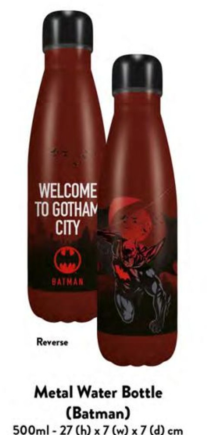 HMB | Batman - Gotham City - Bouteille D'Eau Metal 500Ml