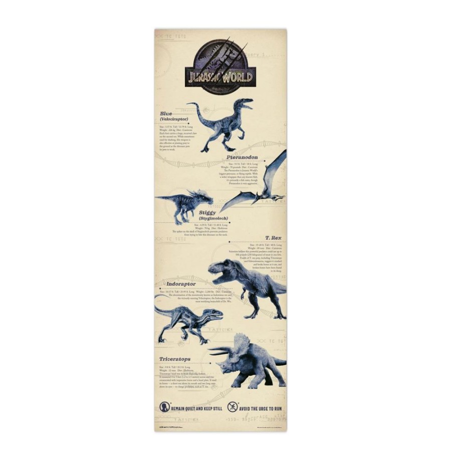 Grupo Erik | Jurassic World - Poster De Porte 53X158 Cm