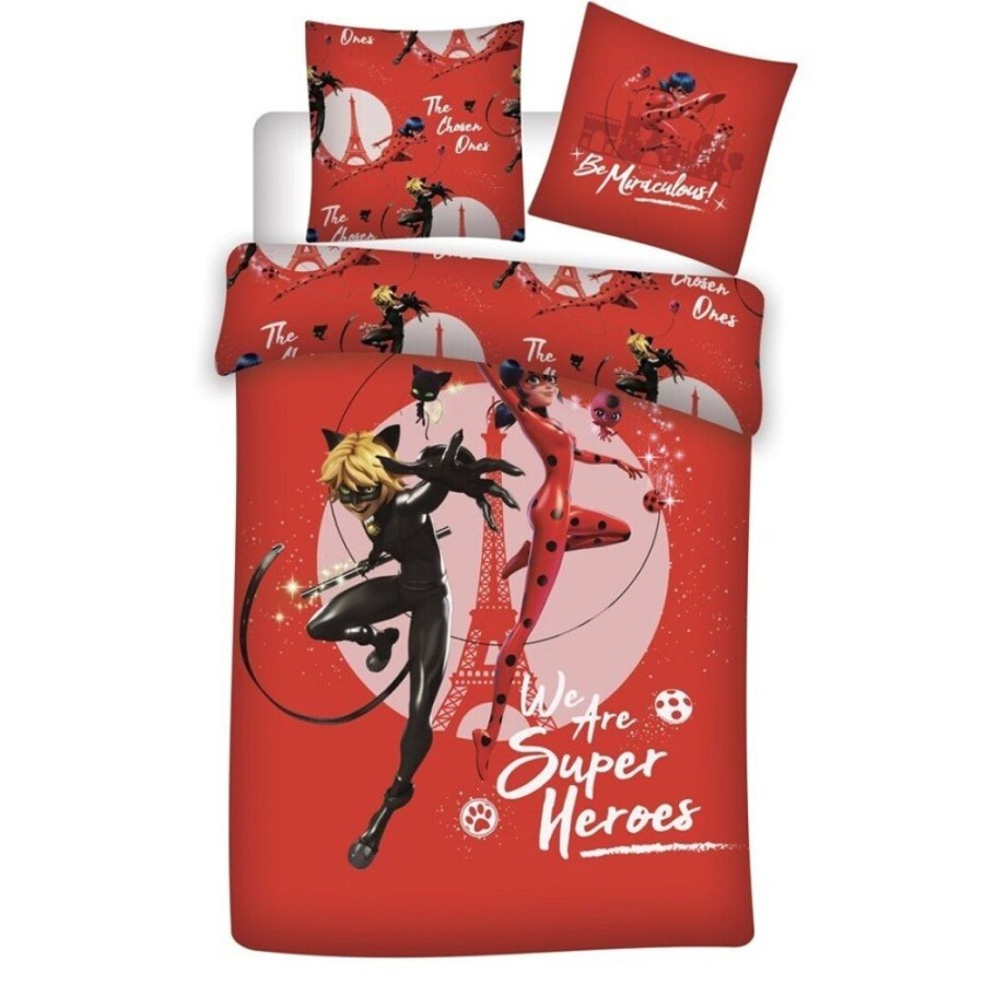 AyMax | Miraculous - We Are Super Heroes - Parure De Lit 140X200Cm